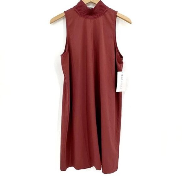 Athleta Initiative Clay Quick Drying Wrinkle Resistant Sleeveless Medium Dress - Picture 3 of 11